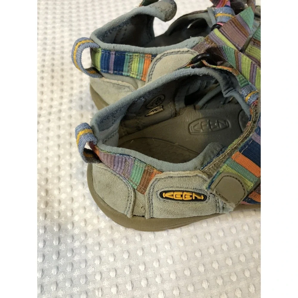 KEEN Girl's/Youth - Size 3 - Striped - Waterproof Water Sandals Hiking Shoes
